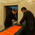 軍事科學(xué)院原院長(zhǎng)劉精松上將 簽到