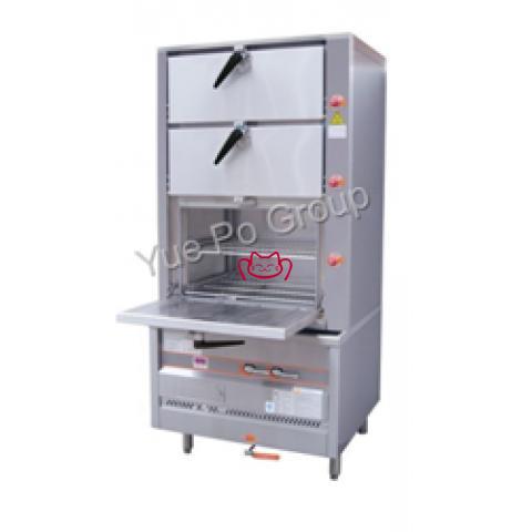 香港富利FLAME-MATE  ESC-3HD 天然氣環(huán)保三門蒸柜(電磁安全掣)