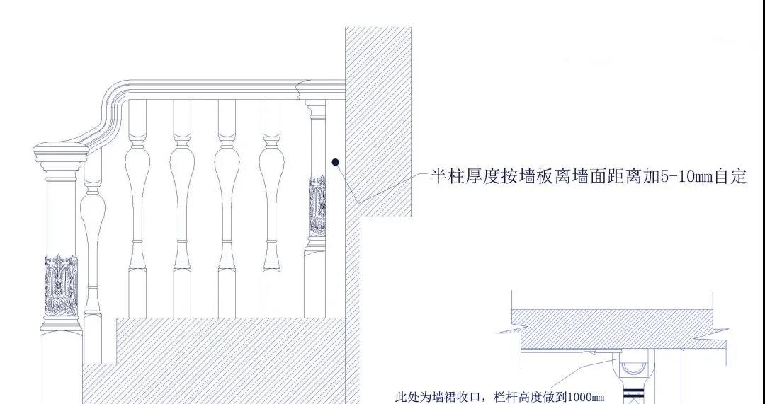 石材裝飾知識:大理石樓梯護墻板怎么設計?