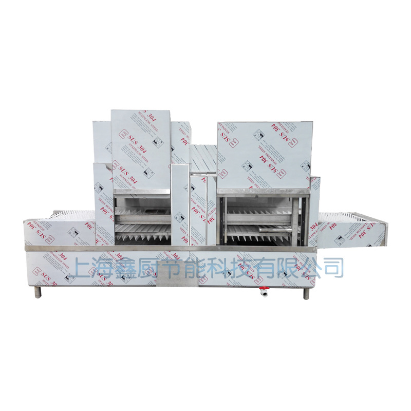 長(zhǎng)龍式全自動(dòng)洗碗機(jī)帶烘干 酒店單位食堂大型全自動(dòng)商用洗碗機(jī)