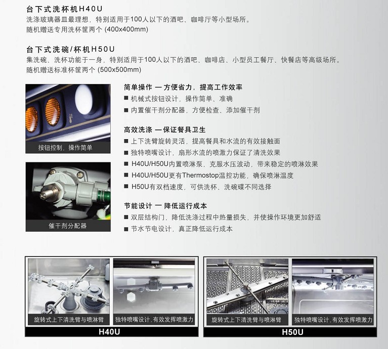 豪霸Hobart進(jìn)口洗碗機(jī)臺(tái)下式商用洗碗洗杯機(jī) 小型全自動(dòng)洗碗機(jī)