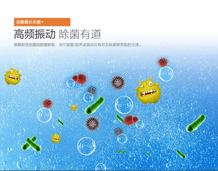 悍舒商用臭氧氣泡消毒洗菜機 果蔬清洗機 商用全自動洗菜設(shè)備