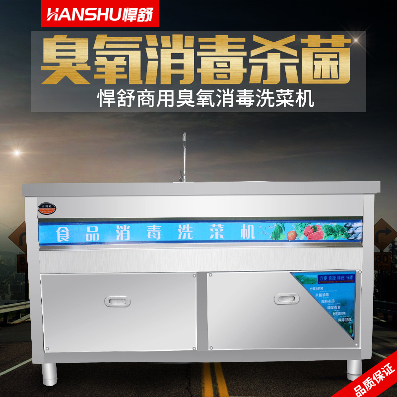 悍舒商用臭氧氣泡消毒洗菜機 果蔬清洗機 商用全自動洗菜設(shè)備