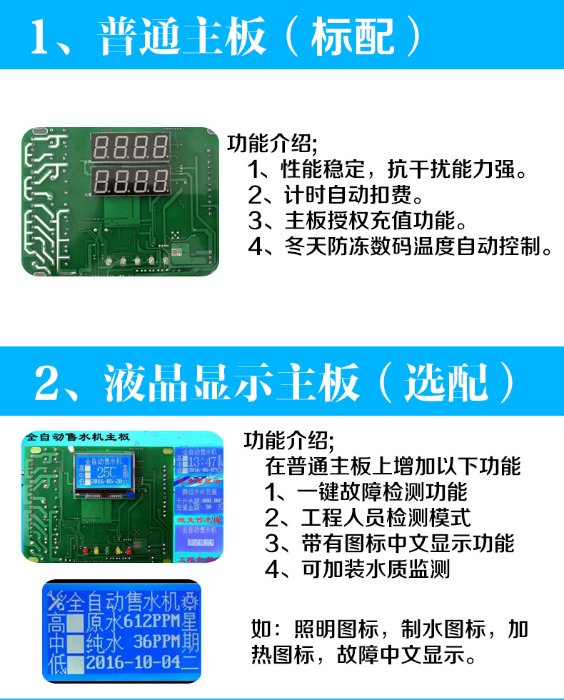 海潤(rùn)德小區(qū)戶外刷卡投幣無(wú)人自動(dòng)商用售水機(jī)過(guò)濾純凈水直飲凈水器