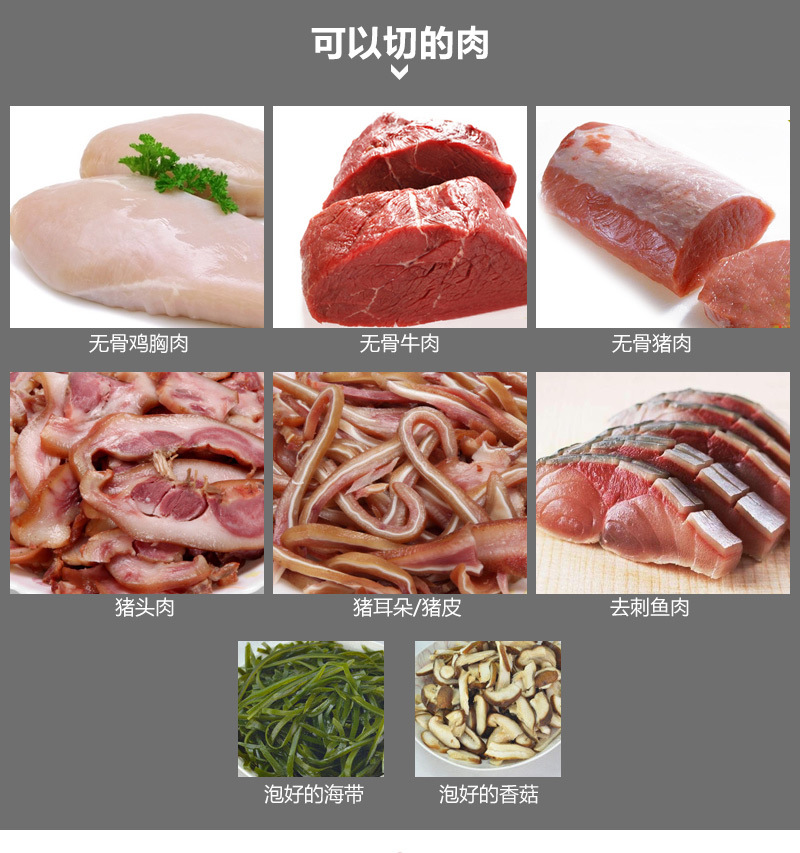 榮佰威商用切肉機(jī)鮮肉切片切絲切粒機(jī)家用不銹鋼多功能切菜機(jī)