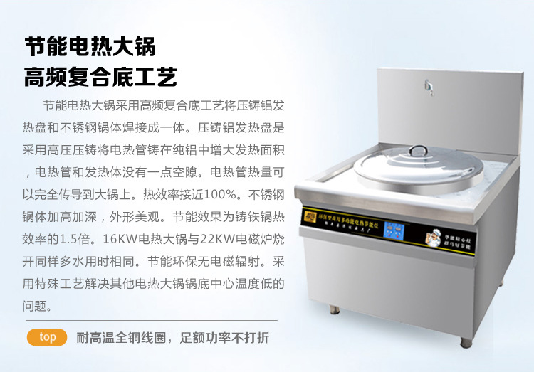學(xué)校廚房食堂節(jié)能商用大鍋灶 不銹鋼電熱鍋 大鍋灶批發(fā)