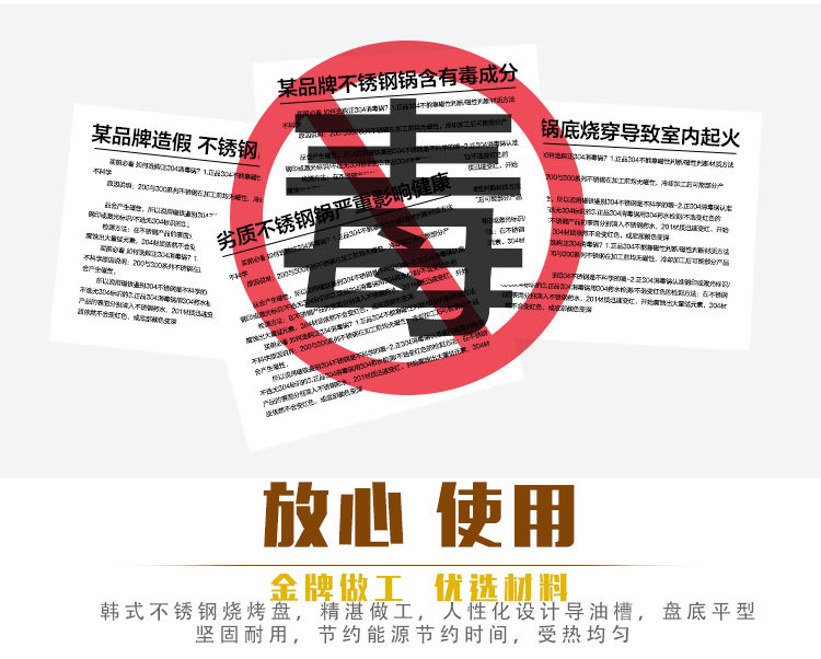 不銹鋼燒烤盤 韓式圓形烤肉盤 便攜式燒烤網(wǎng)燒烤配件
