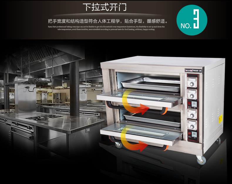 樂創商用電烤箱二層二盤電烘披薩爐面包蛋糕月餅烘培大容量兩雙層