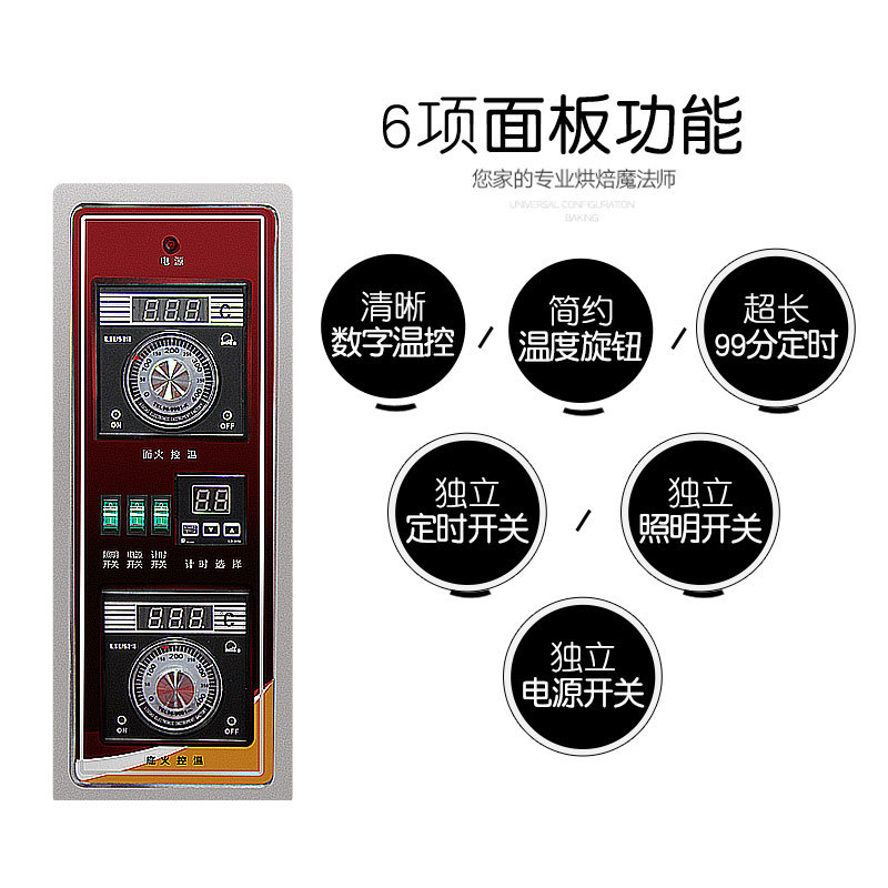 樂(lè)創(chuàng)大型面包烤爐一層二盤(pán)商用烤箱燃?xì)饪鞠鋬杀P(pán)蛋糕披薩蛋撻烘爐