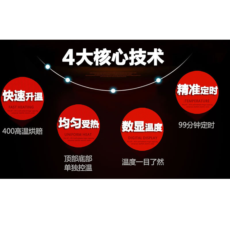 樂(lè)創(chuàng)大型面包烤爐一層二盤(pán)商用烤箱燃?xì)饪鞠鋬杀P(pán)蛋糕披薩蛋撻烘爐