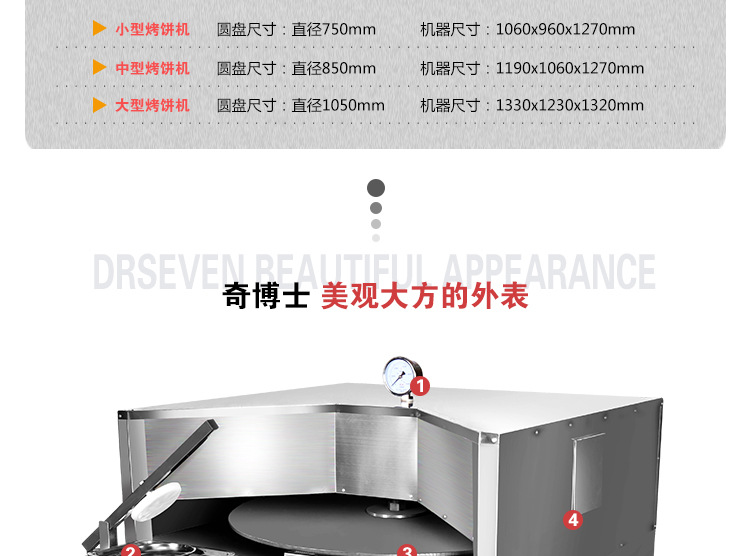 奇博士烤餅機(jī) 醬香餅機(jī) 商用燃?xì)怆婏炶K不銹鋼烙餅機(jī)全自動(dòng)烤餅爐