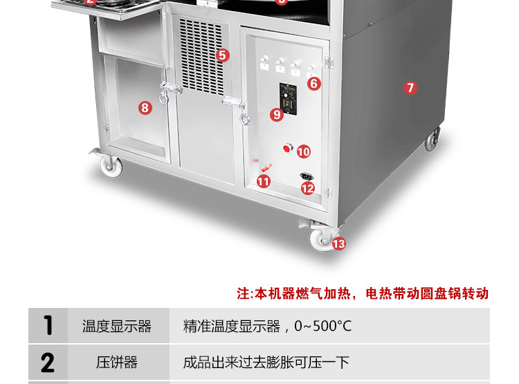 奇博士烤餅機(jī) 醬香餅機(jī) 商用燃?xì)怆婏炶K不銹鋼烙餅機(jī)全自動(dòng)烤餅爐