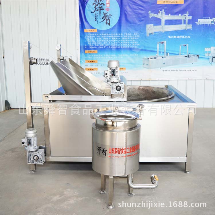 專業生產 豆干油炸機 顯示溫度油炸機 商用油炸機器