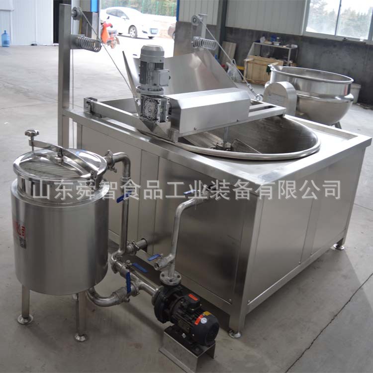 專業生產 豆干油炸機 顯示溫度油炸機 商用油炸機器