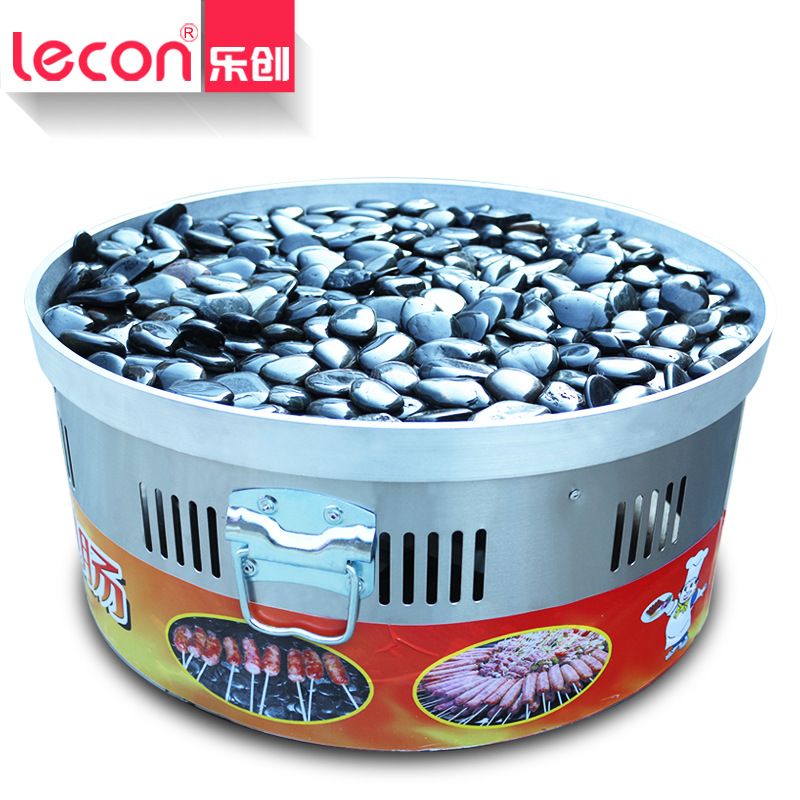 樂(lè)創(chuàng)電熱火山石烤腸機(jī) 烤香腸爐熱狗機(jī) 臺(tái)灣烤香腸機(jī) 商用可調(diào)溫