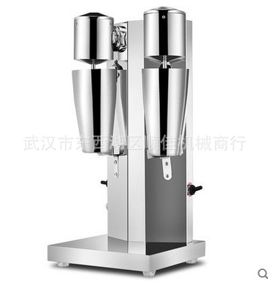 雙頭奶昔機 商用電動奶茶攪拌機 奶茶店奶泡機不銹鋼暴風(fēng)雪機