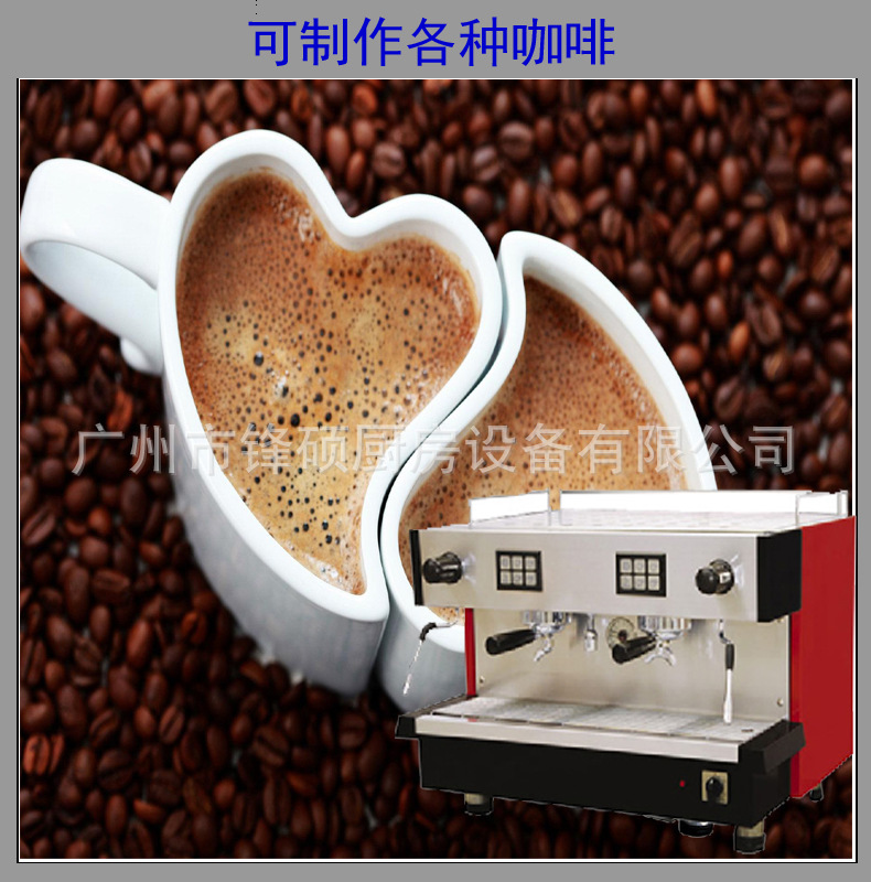 鋒碩 商用兩頭意大利半自動(dòng)咖啡機(jī) 咖啡店專用機(jī) 卡布基諾咖啡機(jī)