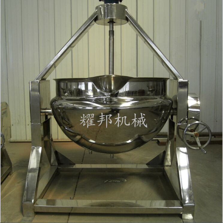 廠家批發(fā) 商用糕點(diǎn)餡料翻炒鍋 帶攪拌火鍋底料熬制鍋 質(zhì)量保證