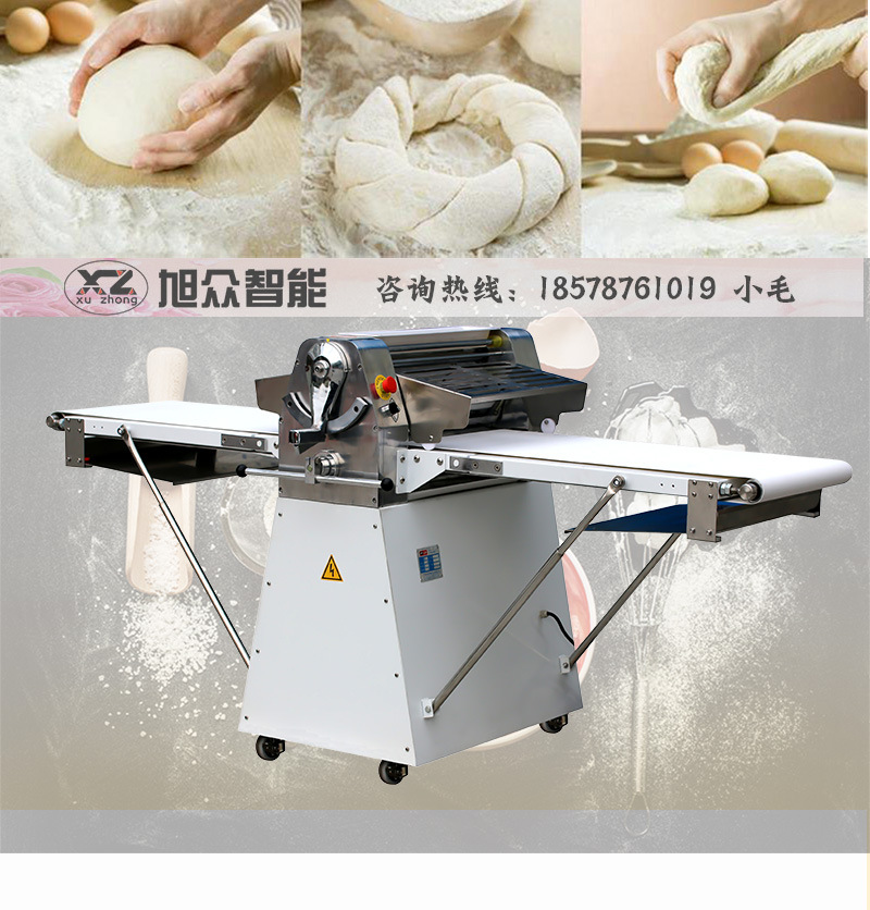 酥餅薄片蛋撻開酥機械 面包壓皮機 商用立式酥皮機廣州批發(fā)價格