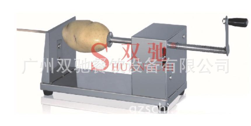 廣州廠家直銷雙馳商用手動不銹鋼薯塔機(jī)旋風(fēng)切片土豆機(jī)創(chuàng)業(yè)設(shè)備