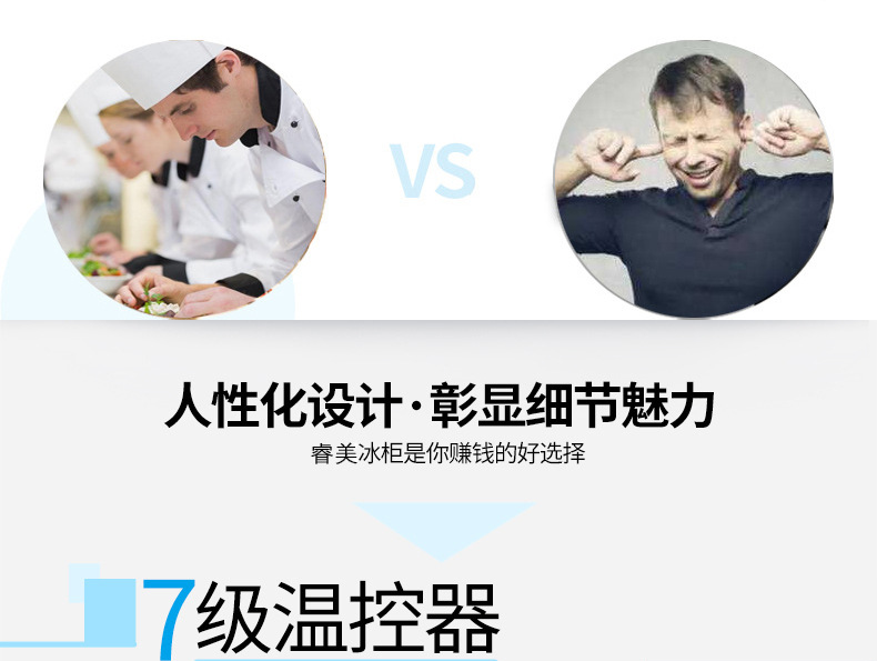 睿美 四門(mén)冰箱冰柜冷柜冷藏冷凍保鮮柜六門(mén) 商用廚房冰箱展示冰柜