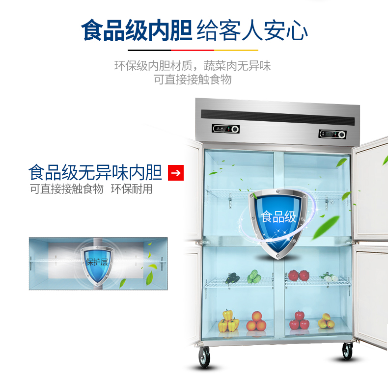 德瑪仕商用立式六門(mén)冰柜商用六門(mén)立式 展示柜 BCD-1300A 全冷凍