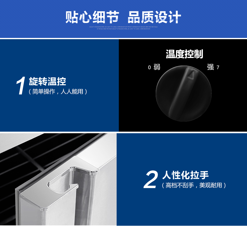 德瑪仕商用立式六門(mén)冰柜商用六門(mén)立式 展示柜 BCD-1300A 全冷凍