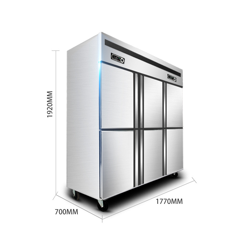 德瑪仕商用立式六門(mén)冰柜商用六門(mén)立式 展示柜 BCD-1300A 全冷凍