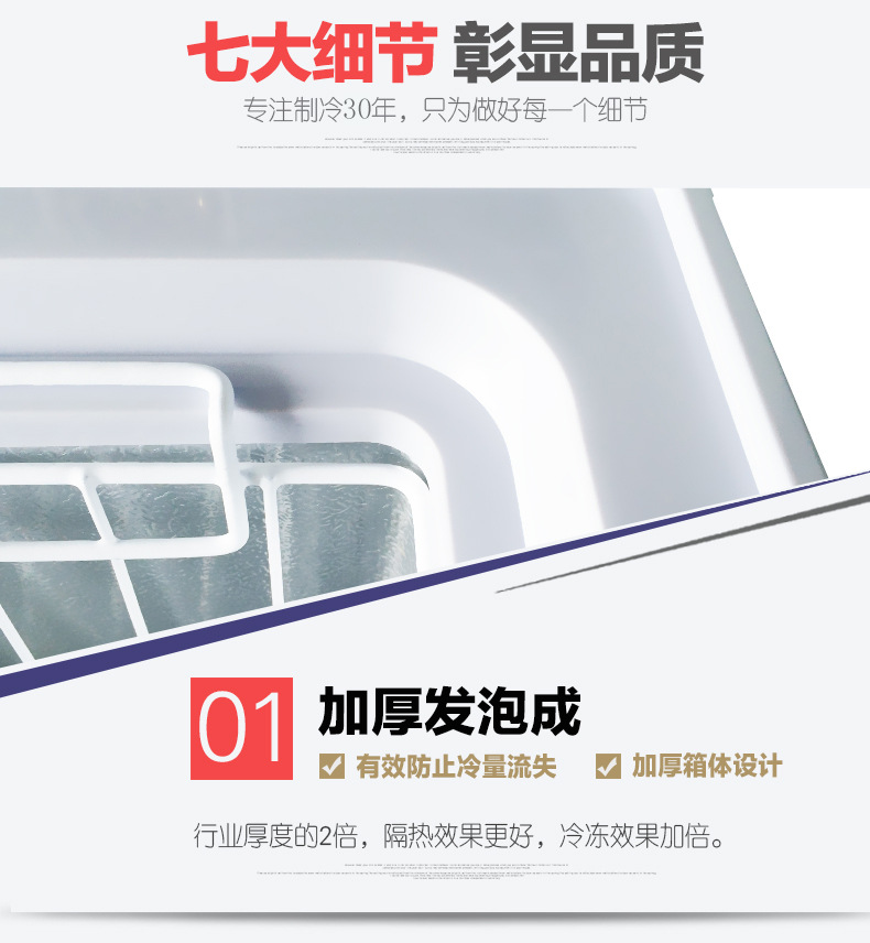 冰熊HB-4200臥式大冰柜/冰庫(kù)冷柜/商用單溫大冷柜/冷凍冷藏大柜