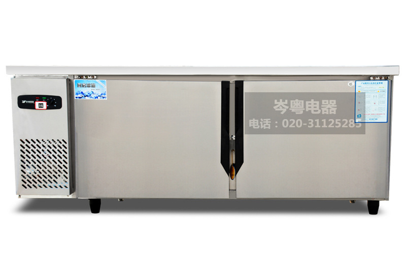 400升冰柜 臥式商用廚房大冰柜冷柜 單溫工作臺(tái)式冷凍柜凍肉柜