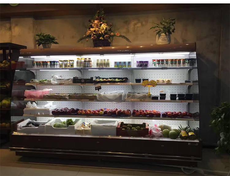 批發(fā)風幕柜保鮮超市大型蔬菜水果牛奶展示柜保鮮柜冷藏啤酒展示柜