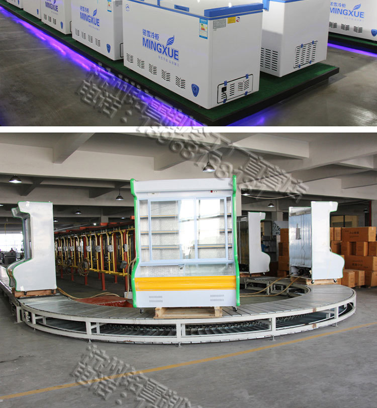 白菜價(jià)銘雪600升島柜臥式冷藏冷凍玻璃門(mén)展示柜冷柜保鮮柜冰柜