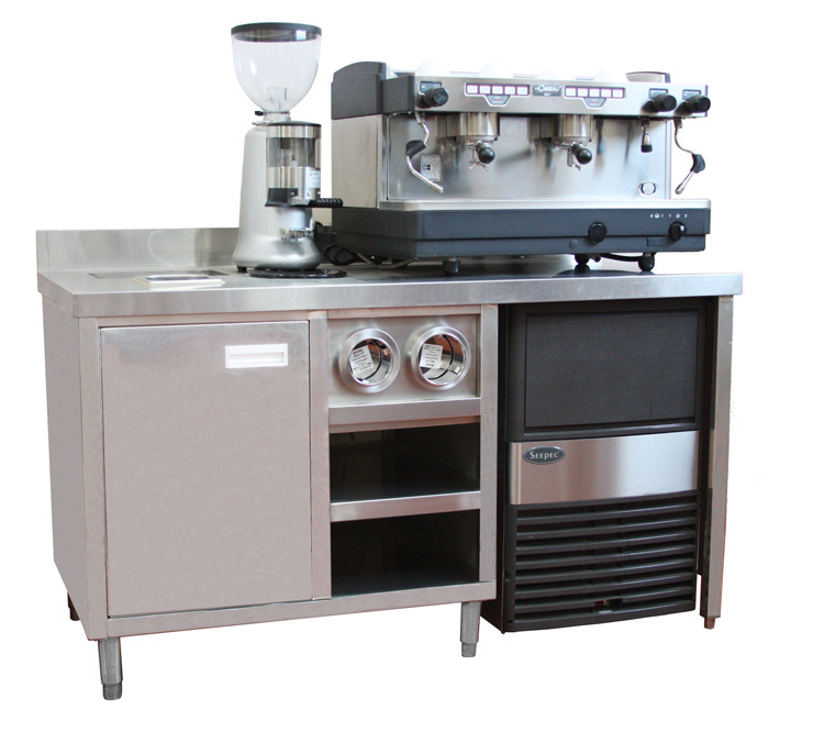 廠家批發(fā)商用制冰機(jī)/奶茶咖啡店方塊制冰機(jī)/奶茶吧操作臺