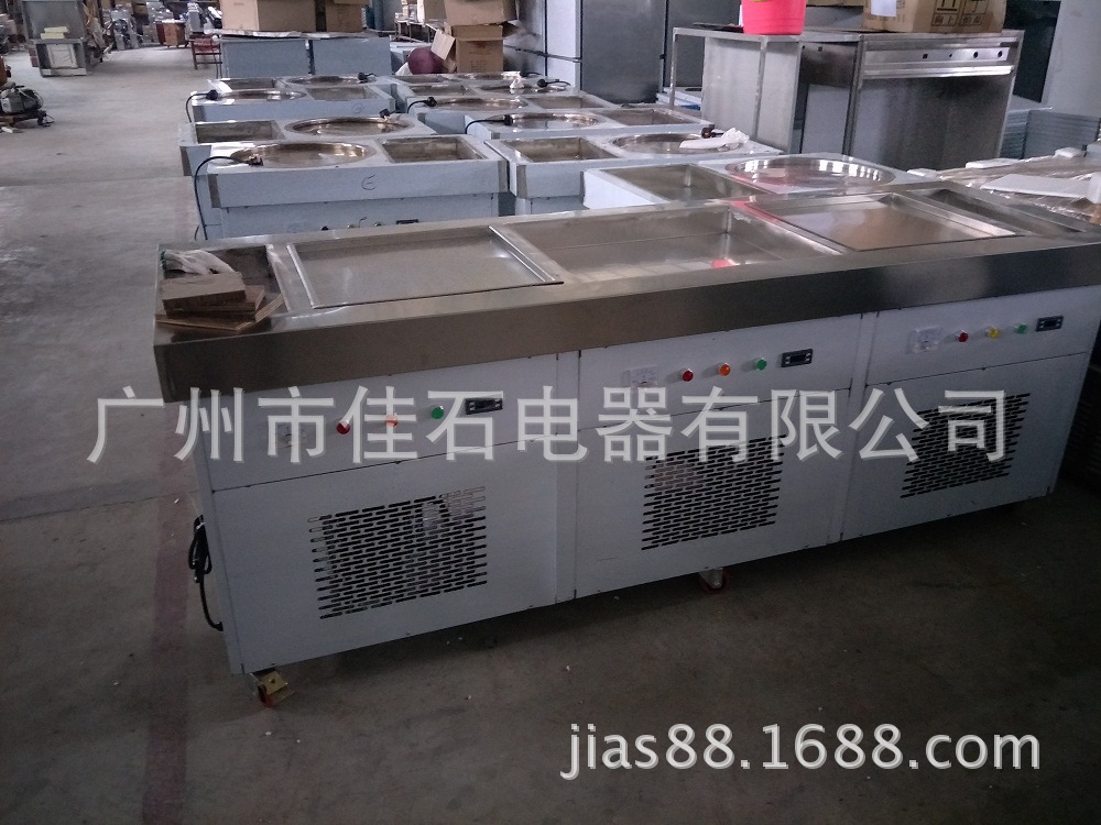 炒冰機(jī)廠家 商用雙方鍋 炒冰淇淋卷機(jī) Fried ice-cream machine