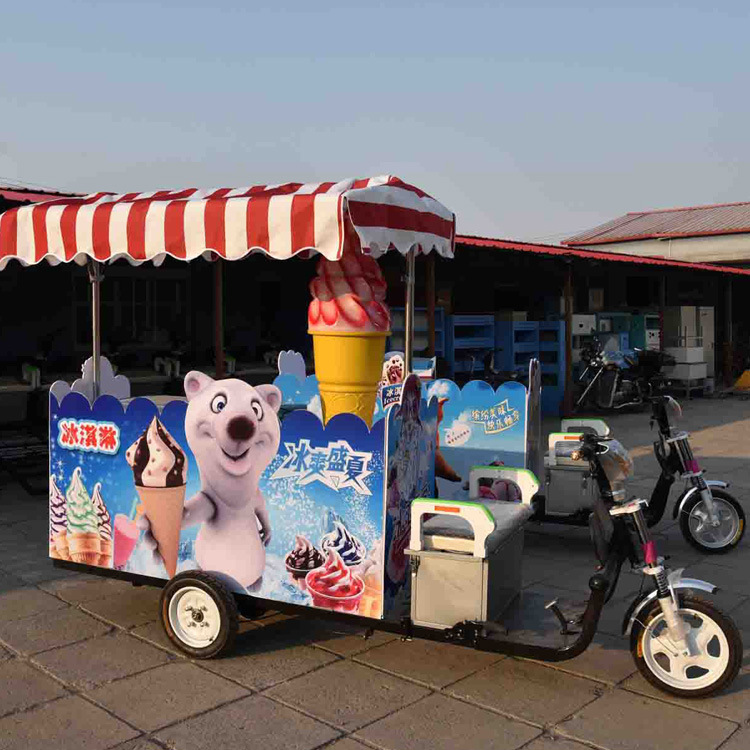 新款流動(dòng)冰激凌車無(wú)電流動(dòng)冰激凌車移動(dòng)硬質(zhì)冰激凌車冰激凌成型機(jī)