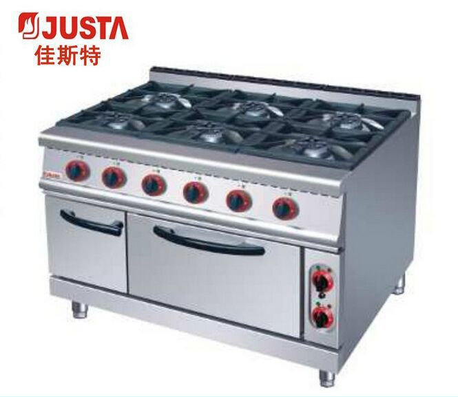 佳斯特ZH-TQ-6六頭燃?xì)忪易袪t連電焗爐　商用煲仔爐電焗爐一體機(jī)
