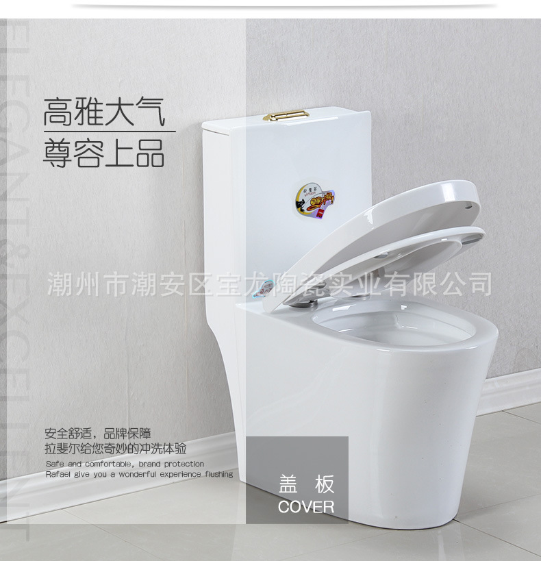 馬桶廠家批發(fā)酒店裝飾工程拉斐爾衛(wèi)浴8116雙孔超旋坐便器座便器