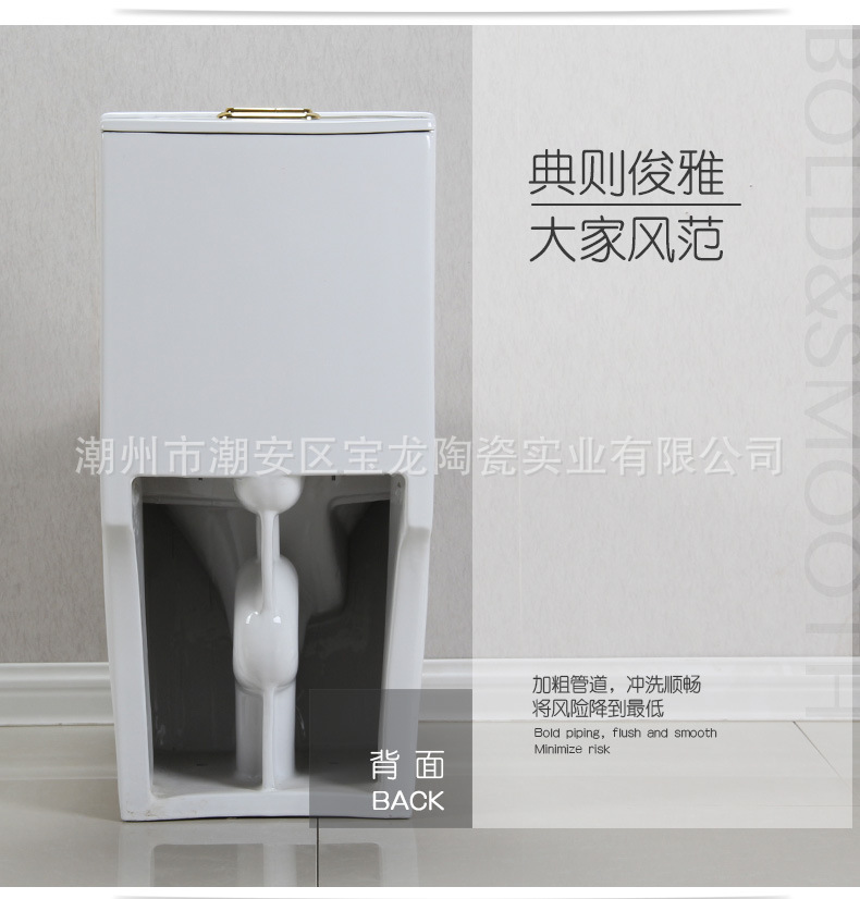 馬桶廠家批發(fā)酒店裝飾工程拉斐爾衛(wèi)浴8116雙孔超旋坐便器座便器