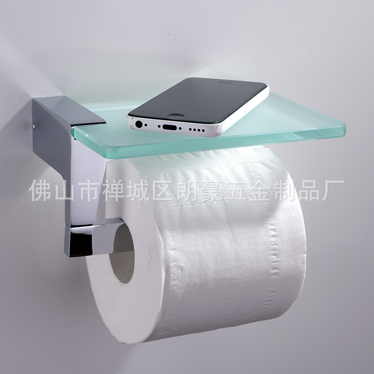 供應(yīng)玻璃紙巾架鉻色廁紙架防銹時尚專業(yè)生產(chǎn)浴室配件廠家直銷