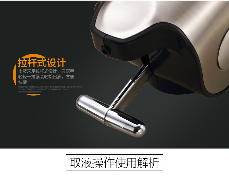 TSTS酒店不銹鋼壁掛式手動(dòng)雙頭沐浴露瓶子盒子給皂液器洗手液器