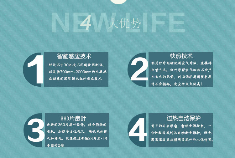 自動(dòng)感應(yīng)干手器衛(wèi)生間公共場所浴室酒店高速干手機(jī)1800W烘手器