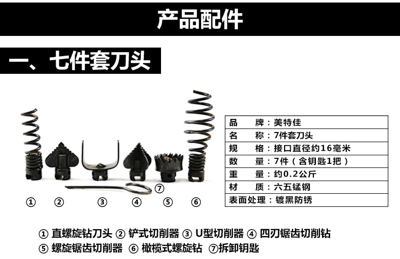 美特佳80型電動管道下水道疏通機(jī)500瓦家用經(jīng)濟(jì)型管道清理機(jī)