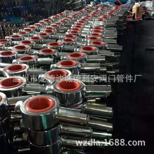 【品質(zhì)保證】廠家批發(fā)201、30食品級不銹鋼衛(wèi)生級手動對夾蝶閥