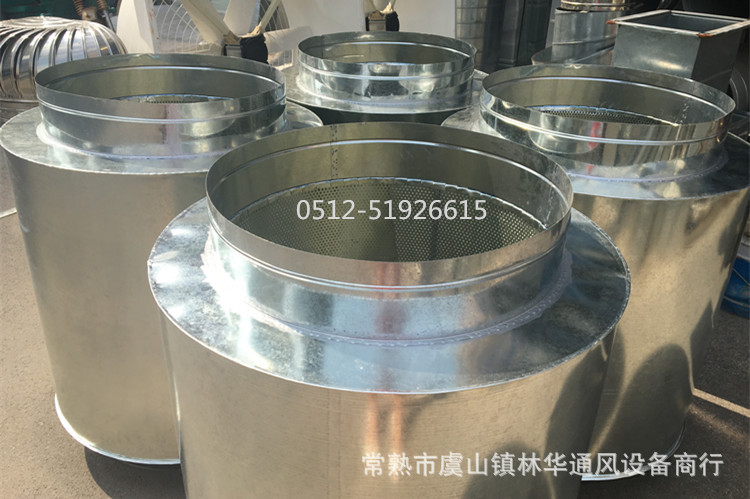 定制消聲彎頭風機消聲器圓形、方形消音箱風管排煙靜壓箱空調降噪