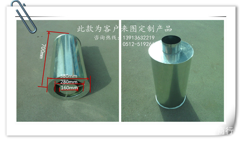 定制消聲彎頭風機消聲器圓形、方形消音箱風管排煙靜壓箱空調降噪