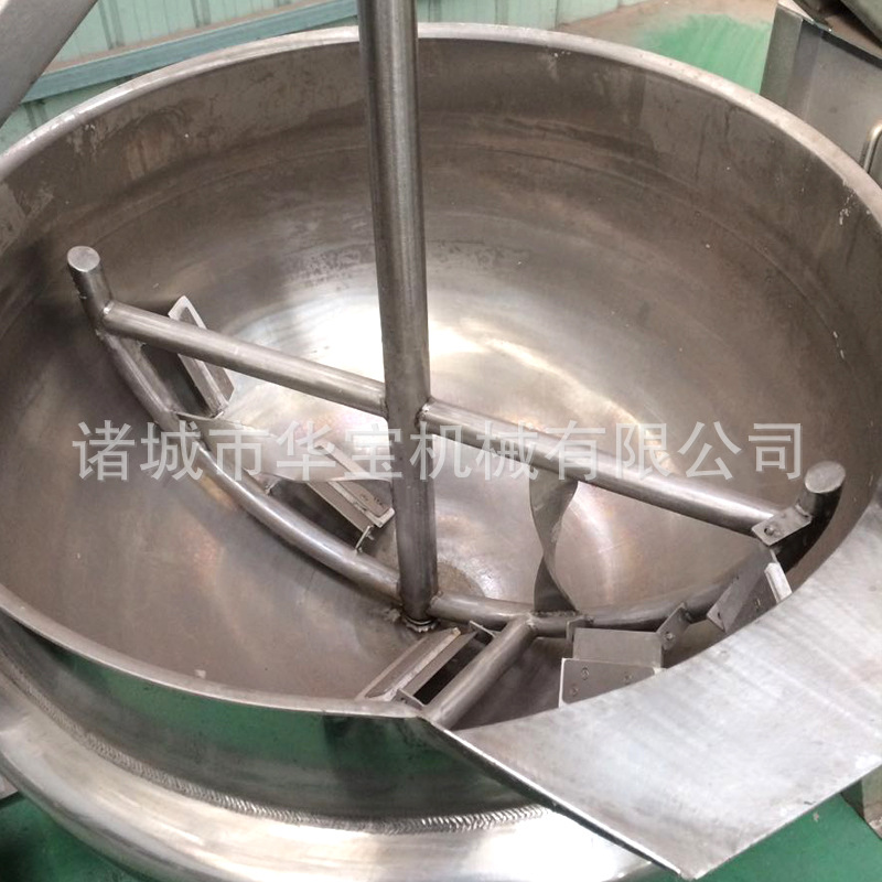 供應(yīng) 400L燃?xì)鈯A層鍋 大型搖擺湯鍋 加厚不銹鋼更耐用