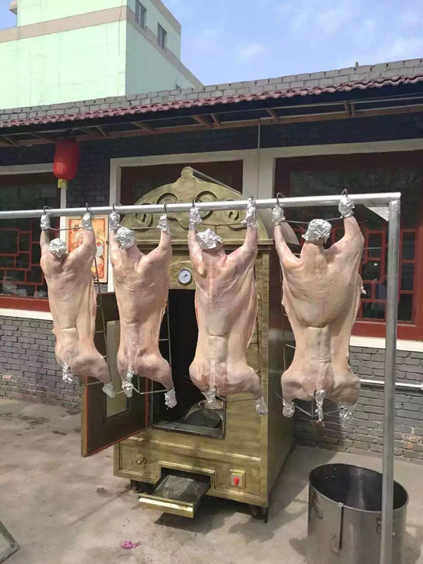 復(fù)古烤全羊爐蒙古全自動烤全羊爐自動翻轉(zhuǎn)烤羊腿爐仿古烤羊爐