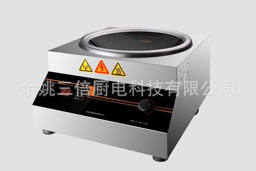 廠家熱銷酒店廚房設(shè)備3.5KW六頭煲仔電磁爐