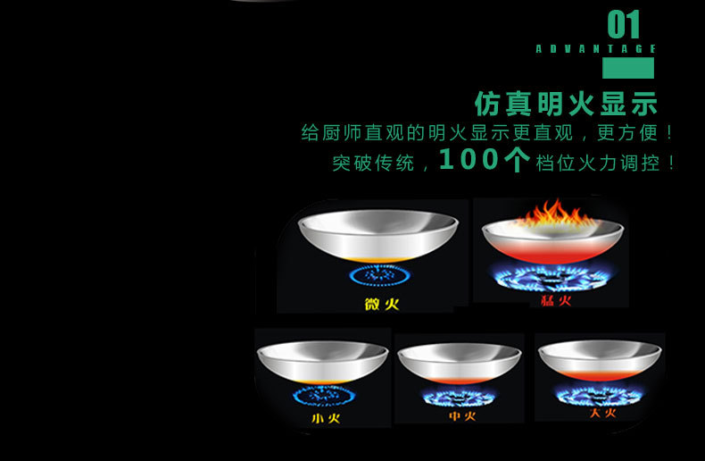 哲克電磁爐灶商用大功率立式大炒爐凹面大型大鍋灶單頭雙頭食堂