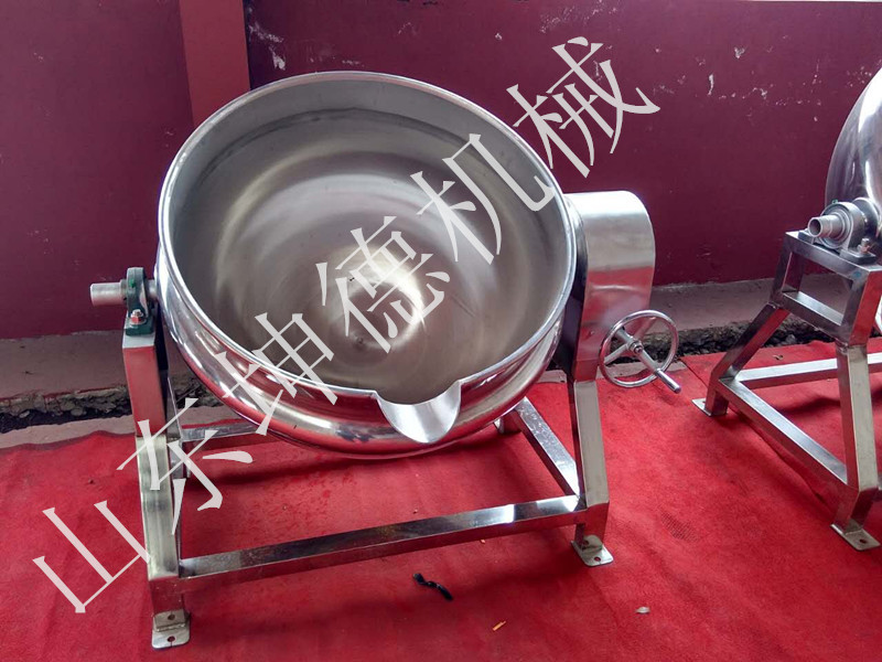 不銹鋼煮鍋可傾式帶攪拌夾層鍋煮豆鍋炊事設(shè)備廚房炒菜食品機(jī)械